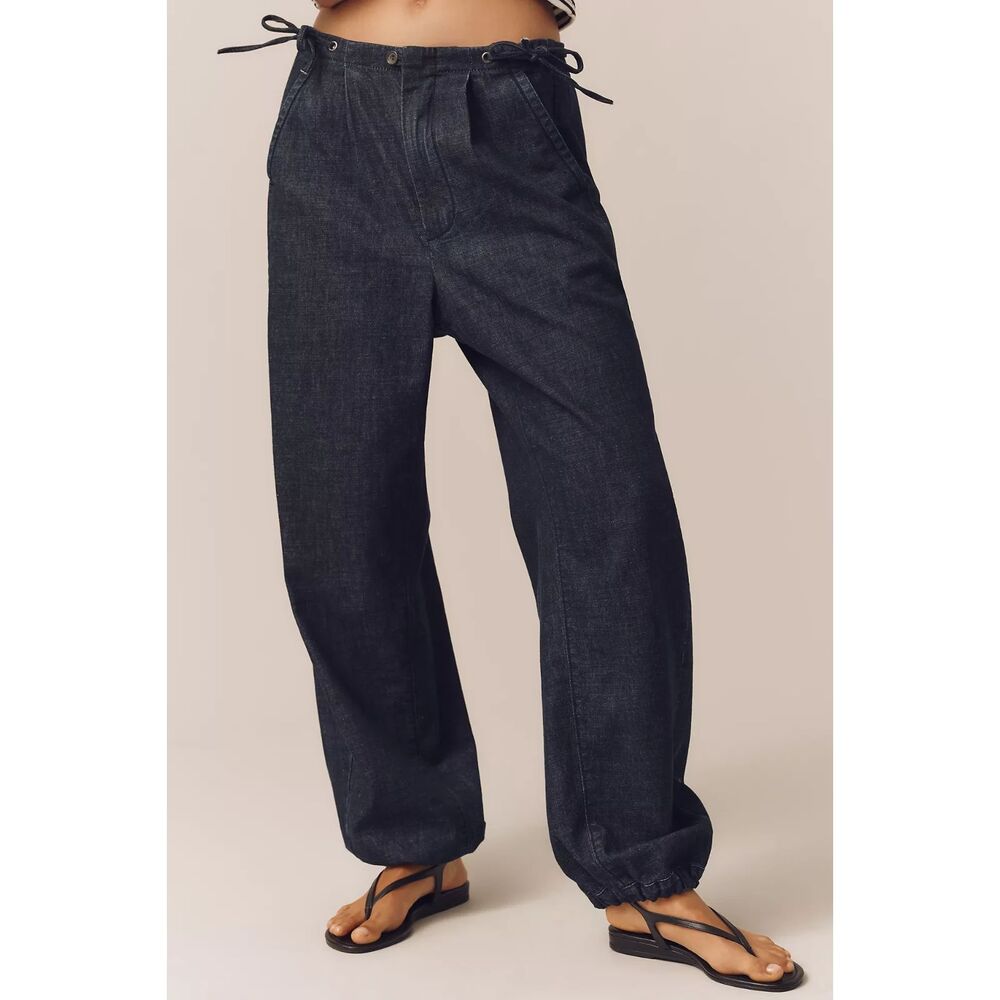 ANTHROPOLOGIE Pilcro Mid-Rise‎ Jogger Jeans Rinse Wash Sz 28 NEW NWT